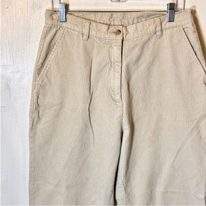 Woolrich wide wale corduroy trouser pants flat front British tan